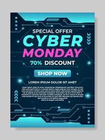 Cyber Monday Poster Templates vector