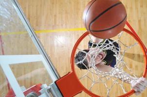 vista del jugador de baloncesto foto