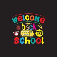 School T shirt design vector