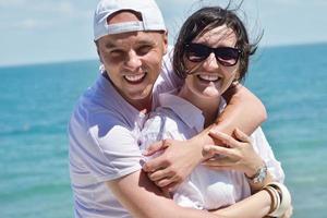 Happy couple portrait photo