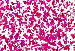 Light Purple, Pink vector pattern with chaotic shapes.