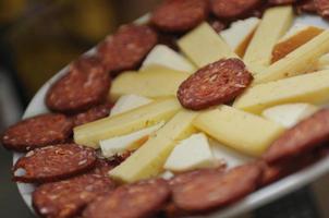 Meat and cheeses photo