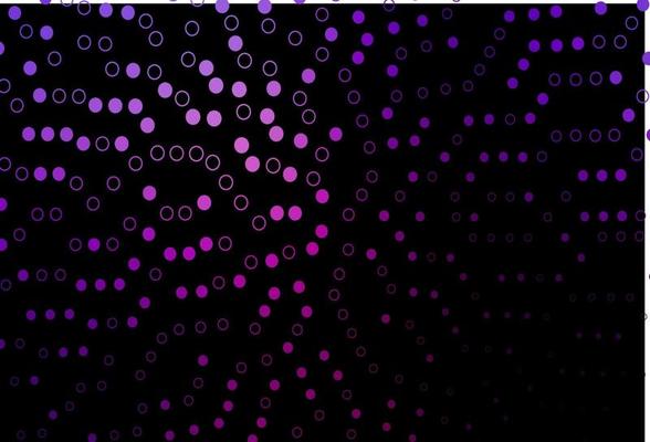 Dark Purple vector cover with spots.
