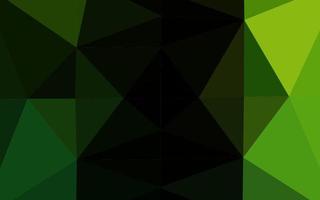 Light Green vector abstract polygonal layout.