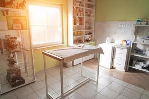 veterinary clinic operating room without people. surgery room. photo