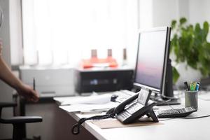 designers in office at the wooden furniture manufacture photo