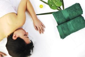 woman massage view photo