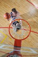 Playing basketball view photo