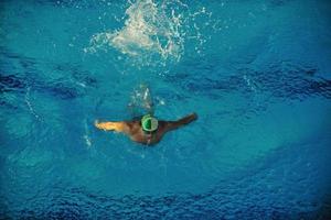 Swimmer in pool photo