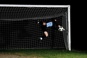 vista de jugador de futbol foto