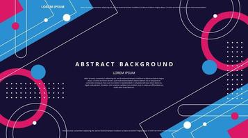 Abstract flat geometric shapes background vector