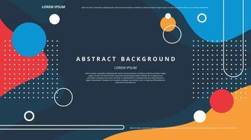 Fondo de formas geométricas planas abstractas vector