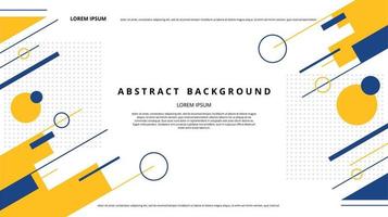 Abstract flat geometric shapes background vector