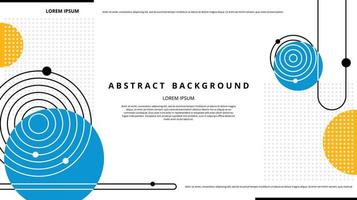 Abstract flat geometric shapes background vector