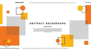 Abstract flat geometric shapes background vector