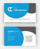 Corporate Business Card Template Vector File For Print. Business Card Template.