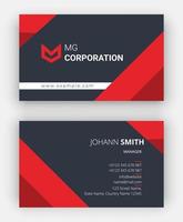 Corporate Business Card Template Vector File For Print. Business Card Template.