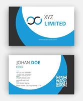 Corporate Business Card Template Vector File For Print. Business Card Template.