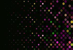 Dark Pink, Green vector cover with spots.