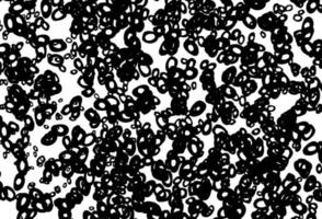 patrón de vector blanco y negro con esferas.