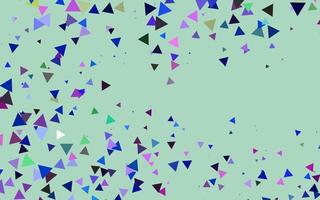 Light Multicolor, Rainbow vector layout with lines, triangles.