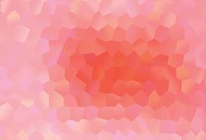 Light Red vector backdrop with hexagons.