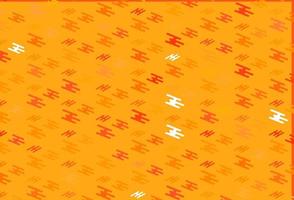 Light Yellow, Orange vector pattern with narrow lines.