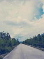 vista de la carretera del campo foto