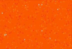 Light Orange vector background with bubbles.