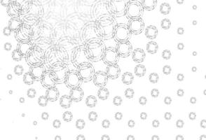 Light silver, gray vector backdrop with dots.