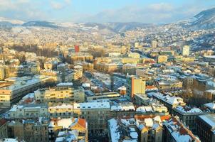 vista de la ciudad de sarajevo foto