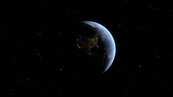 astronomie wetenschap, aarde atmosfeer, buitenste ruimte, blauw wereldbol, horizontaal kaart, baan planeet, planeet aarde, gebied nacht, in een baan om de aarde fotografie, wolk natuur lucht, planeet - ruimte, satelliet visie video