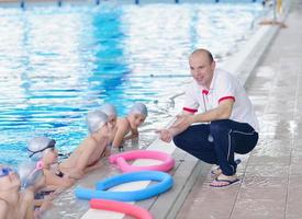 Group of swimmers photo