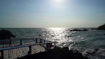 wood balcony at Chedi Klang Nam viewpoint in Chanthaburi, Thailand video