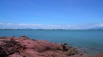 The Pink Coast with sea at Chanthaburi, Thailand video