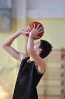 vista del jugador de baloncesto foto