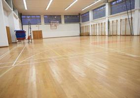 Empty school gym photo