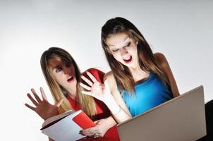 two young woman student photo