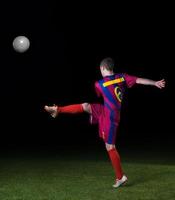 Soccer player view photo