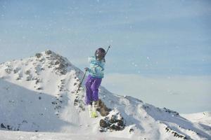 Ski jump view photo