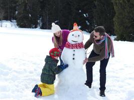 Winter family fun photo