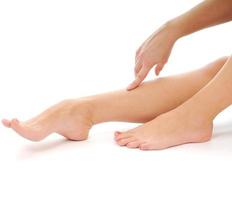 woman leg care photo