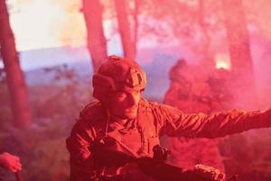 Military soldiers in field photo