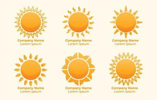 Sun Logo Set vector