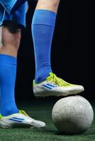 Soccer player view photo