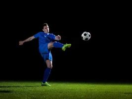 vista de jugador de futbol foto