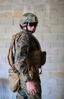 retrato de soldado militar foto