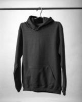 Front view of hoodie mockup template isolated photo