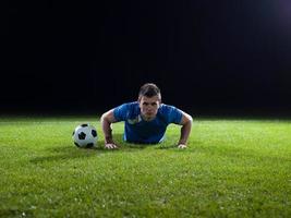 Soccer player view photo