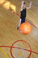 vista del jugador de baloncesto foto